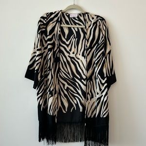 One Size Animal Print Throw-over